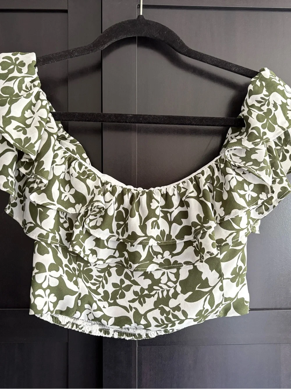 Dynamite Crop Ruffle Top - Picture 4 of 4